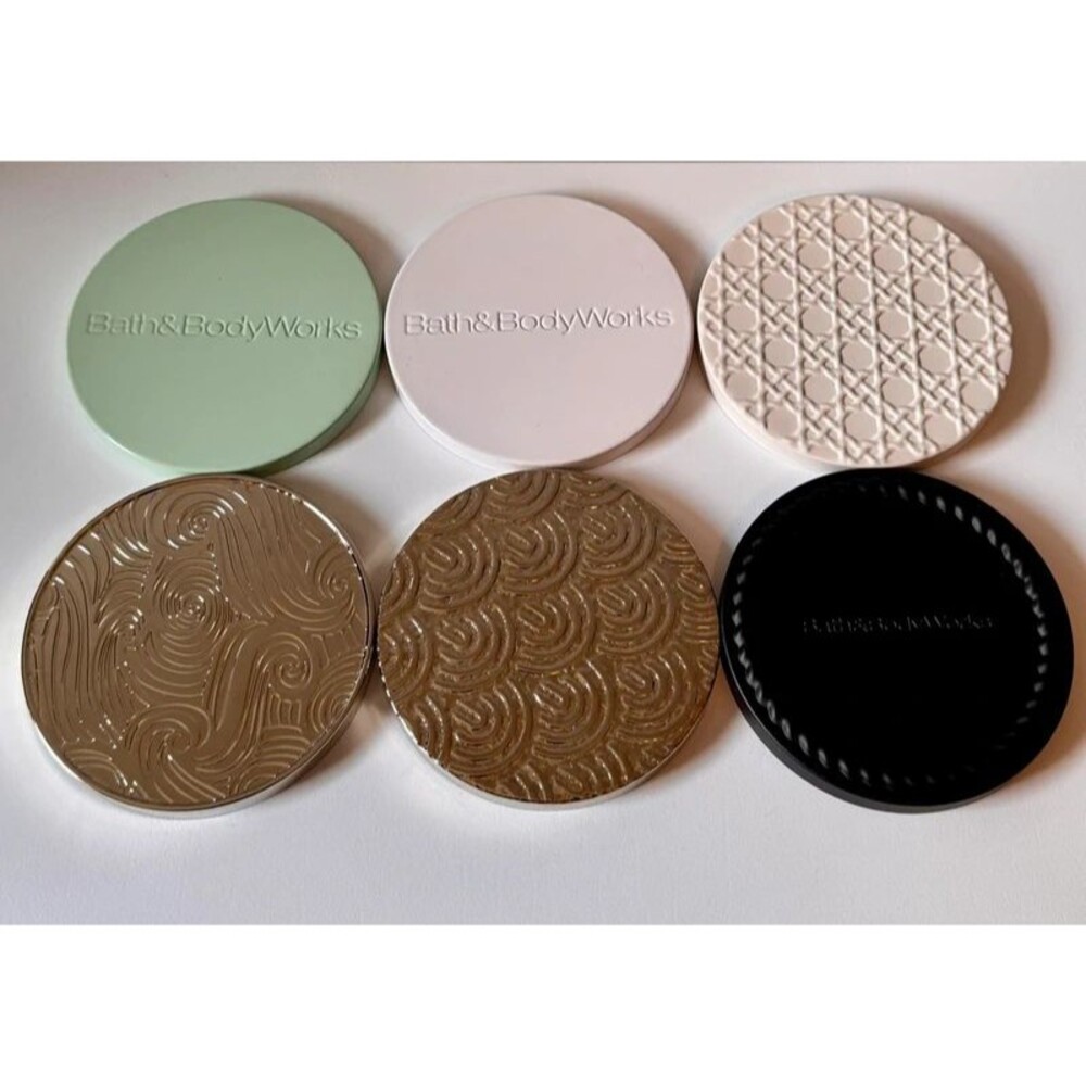 Bath and Body Works Lot of 6 Various Candle Lids